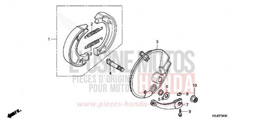PANNEAU DE FREIN AVANT CRF100F9 de 2009